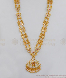 Trendy Double Line Impon Gold Haaram Design Jewelry HR1733