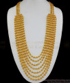 Multi Line Layer Design Bridal Wear Gold Haaram For Women Buy Online HR1735