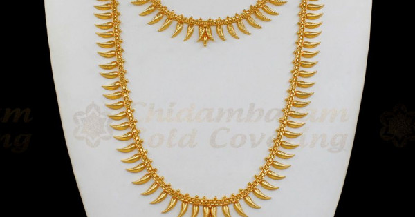 Latest Leaf Design One Gram Gold Haram 
