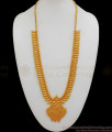 Kerala Mullai Arumbu Gold Haram Design One Gram Gold Plated Long Malai HR1782