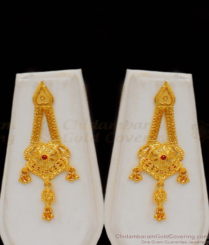Bridal Collections Gold Haaram Forming Designs Gold Plated Jewelry HR1687