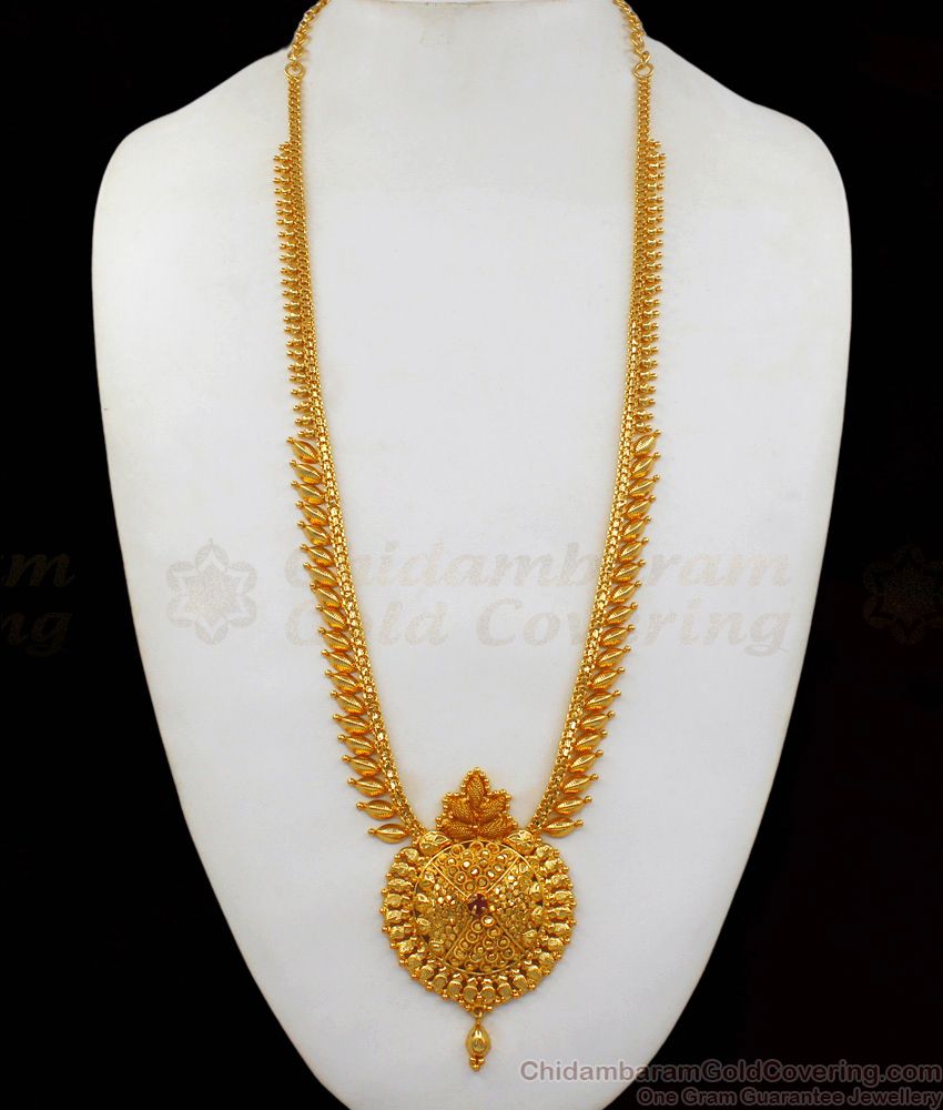 Impressive One Gram Gold Haram Design Gold Plated Jewelry HR1798