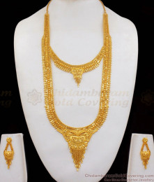 Unique Single Piece Long Necklace Combo Set For Wedding Collections HR1813