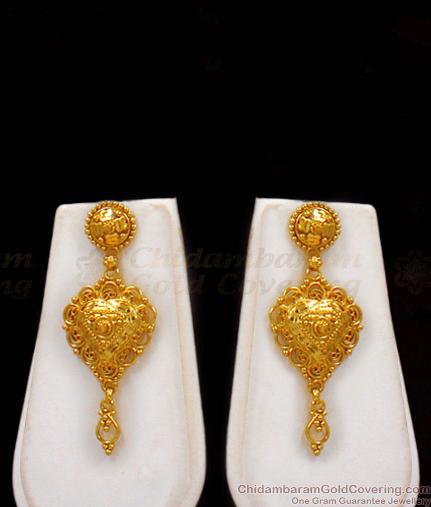 Premium Finish Gold Haram In Kerala Bridal Designs with Earrings HR1824