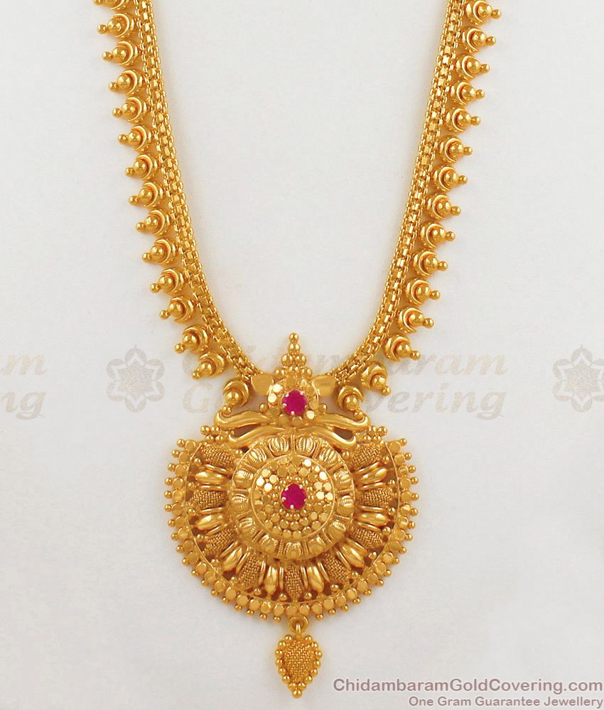 Attractive One Gram Gold Haram For Party Wear HR1836
