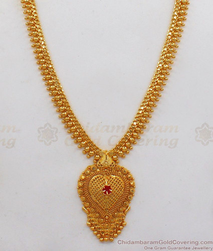 One Gram Gold Haram For Bridal Wear HR1842