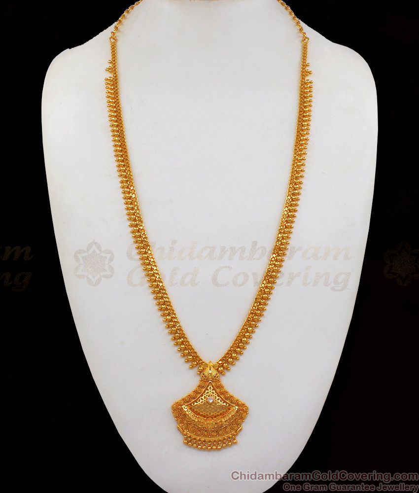 Handcrafted Design One Gram Gold Haram Bridal Jewelry HR1848