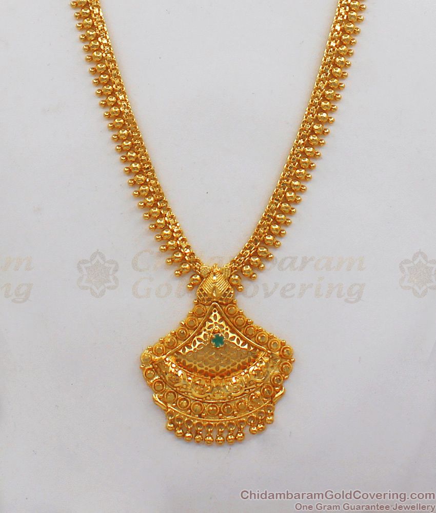 Handcrafted Design One Gram Gold Haram Bridal Jewelry HR1849