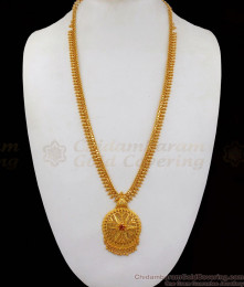 Beautiful Ruby Stone Dollar One Gram Gold Haram Collections HR1874