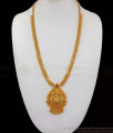 Traditional Lakshmi Design One Gram Gold Haram Long Necklace HR1877