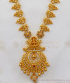 New Arrival Diamond Stone Gold Haaram With Earring Bridal Jewelry HR1898