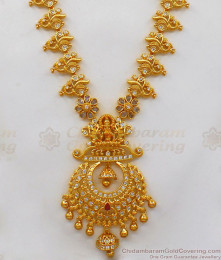 New Arrival Diamond Stone Gold Haaram With Earring Bridal Jewelry HR1898 New Arrival Diamond Stone Gold Haaram With Earring Bridal Jewelry HR1898