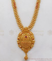 New Arrival One Gram Gold Haram With Ruby Stone HR1908