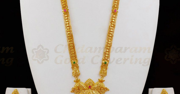 First Quality Gold Haaram Forming Designs Gold Plated Jewelry HR1928