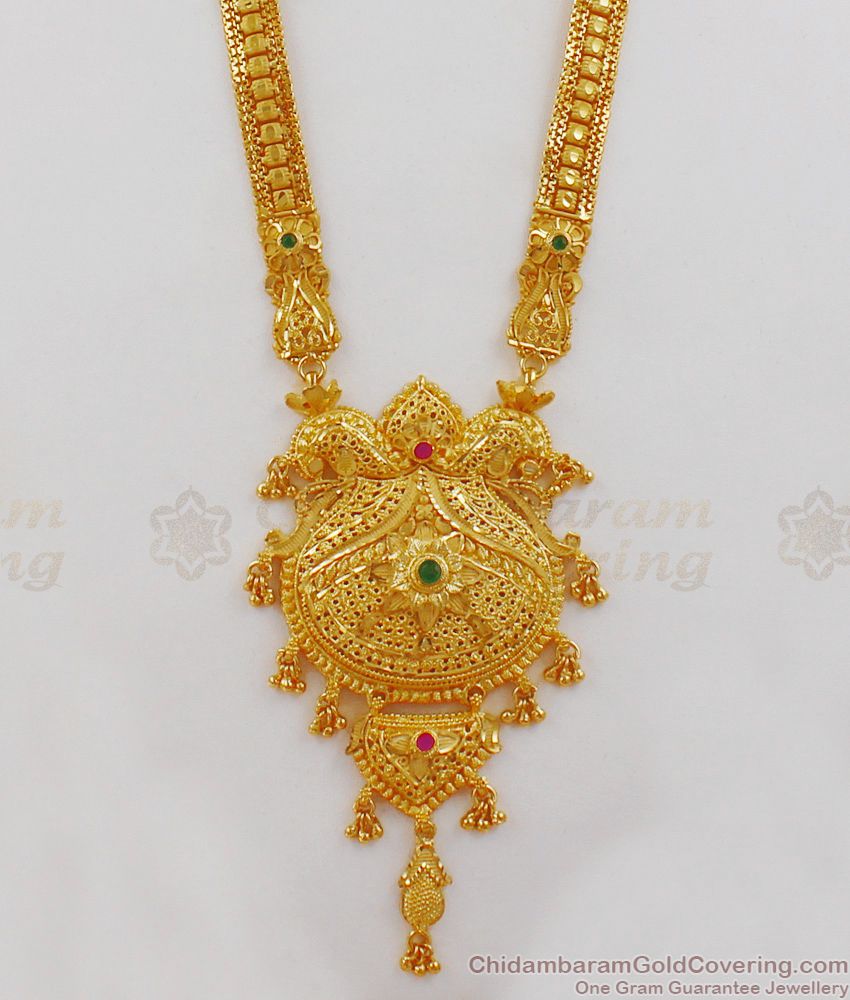 First Quality Gold Haaram Forming Designs Gold Plated Jewelry HR1928