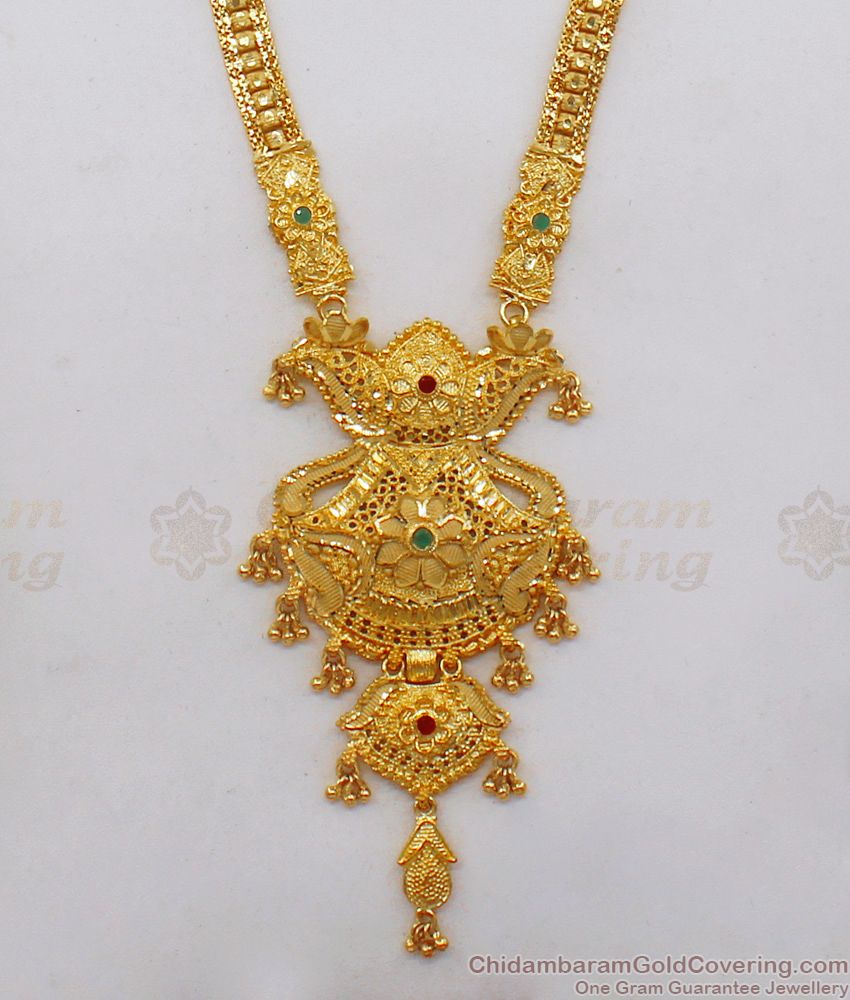 Premium Original Gold Haaram Forming Designs Gold Plated Jewelry HR1932