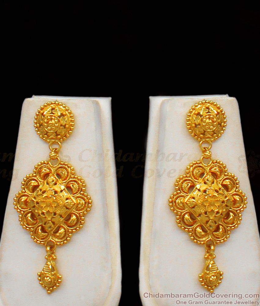 Trending Gold Haram Designs Bridal Set with Earrings HR1933