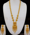 New Collection Gold Haram Forming Designs Bridal Set with Earrings HR1936