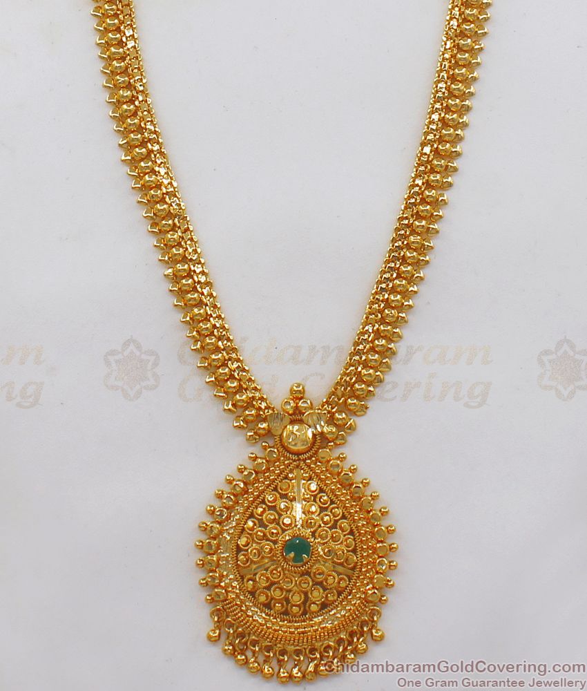 New Arrival One Gram Gold Haram Collections For Bridal Wear HR1951