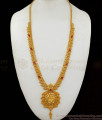 Attractive Gold Imitation Lakshmi Haram For Bridal Wear HR1989