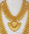  Kerala Pattern Gold Imitation Haram And Necklace Jewelry HR1992