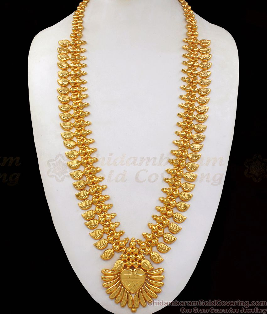 Party Wear Kerala Gold Haram For Ladies From Chidambaram Gold Covering HR1998