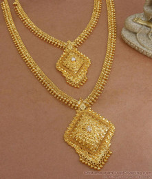 Affordable Gold Imitation Haram White Stone Necklace Combo Set HR2021 Affordable Gold Imitation Haram White Stone Necklace Combo Set HR2021