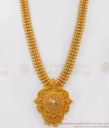 Single AD White Stone One Gram Gold Haram Bridal Collections HR2045