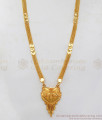 Plain Gold Mangalsutra Heart Design Haram Shop Online HR2047