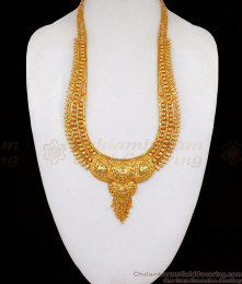 One Gram Gold Kolkata Haram Designs Wedding Collections HR2068 One Gram Gold Kolkata Haram Designs Wedding Collections HR2068