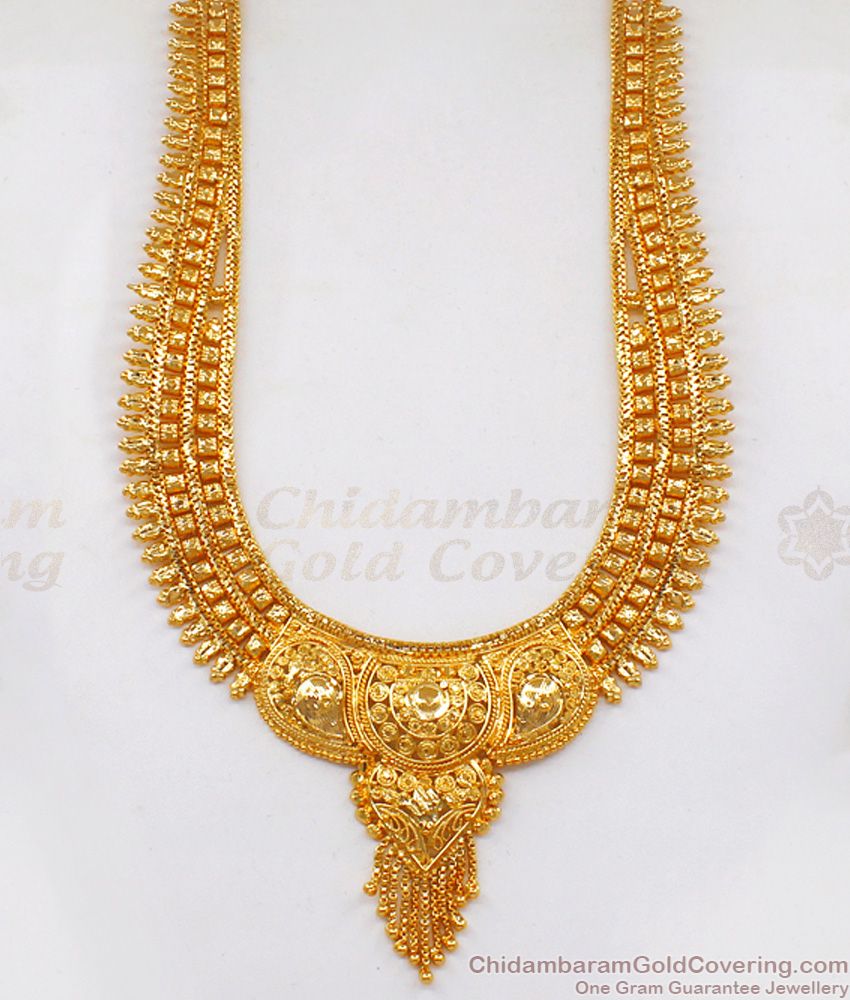 One Gram Gold Kolkata Haram Designs Wedding Collections HR2068
