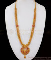New Arrivals Ruby Stone Long Gold Haram Party Wear HR2107