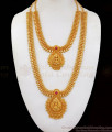 Lakshmi Design Ruby Stone One Gram Gold Haram Necklace Combo HR2114