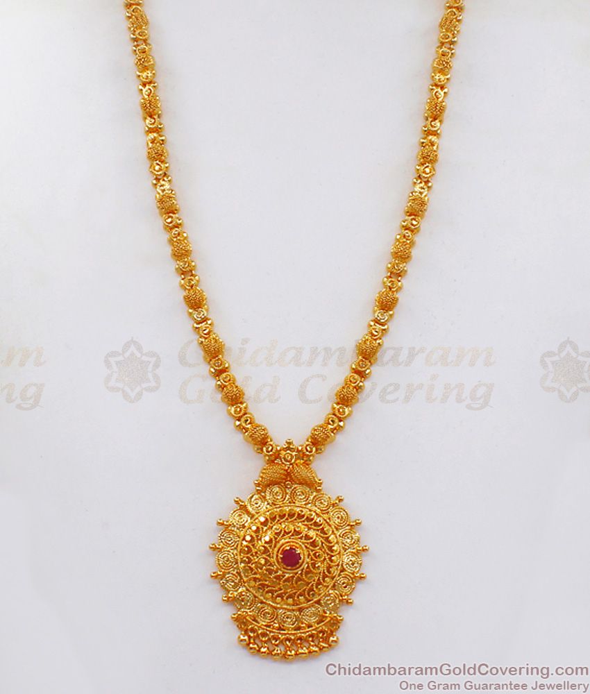 Secondary Gold Haram Designs For Party Wear HR2123