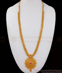 New One Gram Gold Haram Design With Single Ruby Stone Jewelry HR2130 New One Gram Gold Haram Design With Single Ruby Stone Jewelry HR2130