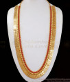 30 Inch Long Kasumalai Ruby Stone Gold Haram Traditional Jewelry HR2137