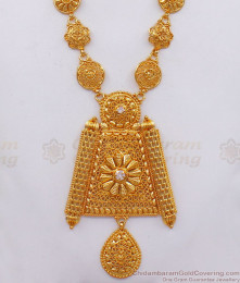 Tawa Design Dollar White Stone Gold Haram Bridal Wear HR2146