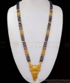 Traditional Four Line Forming Gold Black Beads Mangalsutra Long Chain HR2163