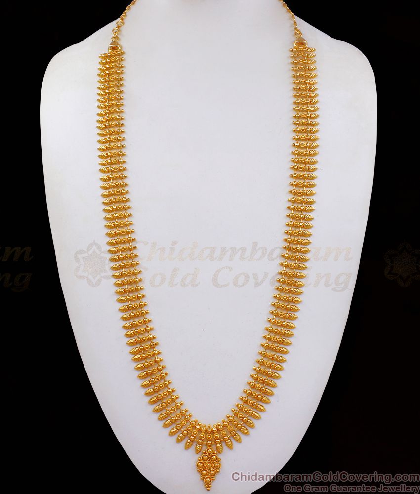 Traditional Mullai Poo Small Beads Dollar Gold Haaram HR2166