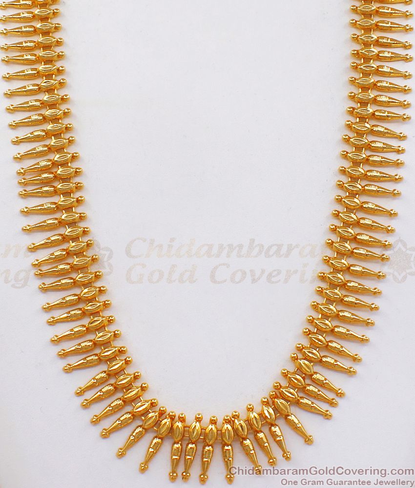 Traditional Mullai Poo Kerala Design Gold Haram Shop Online HR2167