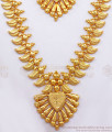 Fascinating Light Weight Forming Kerala Haram Collection Necklace Combo HR2193
