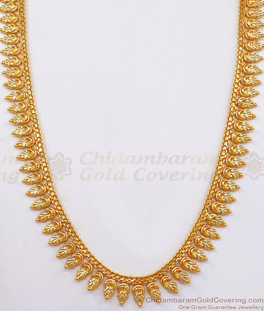 Latest Mullai Poo One Gram Gold Haram Imitation Jewelry HR2208
