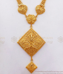 30 Inch Long One Gram Gold Haram Arabic Design Bridal Wear HR2218