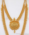 Gold Plated Guaranteed Bridal Necklace And Haram Set HR2223