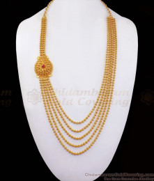 Latest Malaysian Design Gold Haram Ruby Stone Bridal Wear HR2228