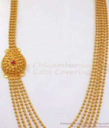 Latest Malaysian Design Gold Haram Ruby Stone Bridal Wear HR2228
