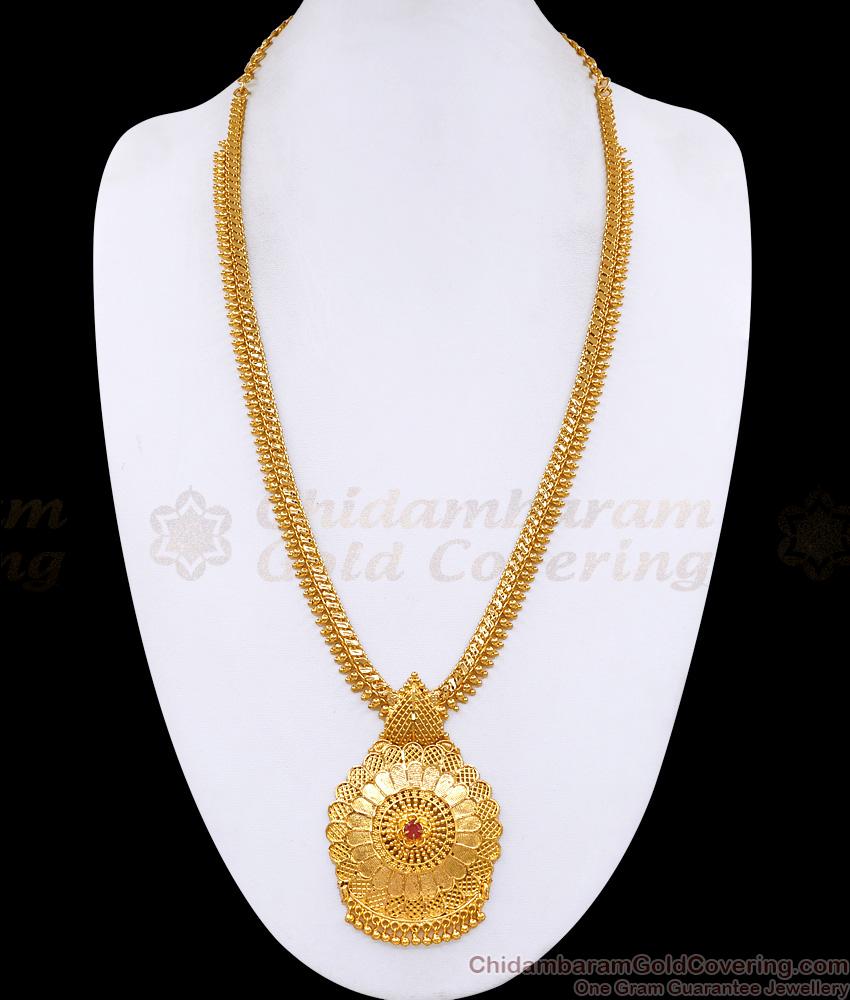Handcrafted Gold Plated Haaram Ruby Stone Traditional Indian jewelry HR2239 Handcrafted Gold Plated Haaram Ruby Stone Traditional Indian jewelry HR2239