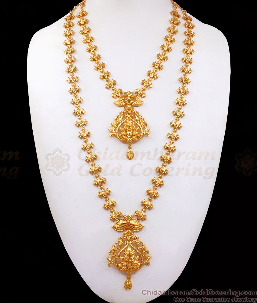 Grand Long Haram Gold Imitation Jewelry Necklace Combo Set HR2262