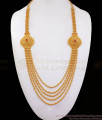 Latest One Gram Gold Haaram 5 Layer Gold Beads Ruby Stone HR2263 Latest One Gram Gold Haaram 5 Layer Gold Beads Ruby Stone HR2263
