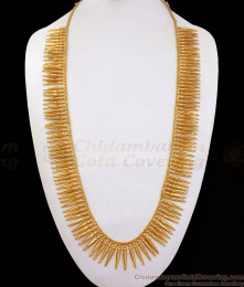 24k Grand Gold Haaram Mullaipoo Design Kerala Tradition HR2270